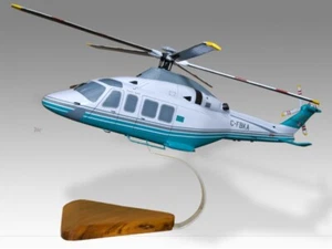 AgustaWestland AW139 London Air Services Desk Wood Helicopter Model Small 1/72 - Picture 1 of 12