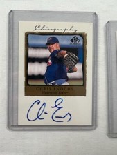 1999 UPPER DECK TOP PROSPECTS CHIROGRAPHY AUTO ON CARD CHRIS ENOCHS #CE
