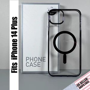 Funda para iPhone 14 Plus - Transparente / Negra | Funda Rígida Ultra Delgada | Magnética - Imagen 1 de 16