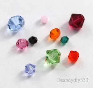 SWAROVSKI Crystal Element 5328 Xilion Bicone Bead Colour   SIZE 5mm 6mm 8mm - Picture 1 of 125