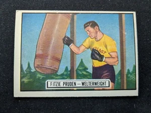 1951 Topps Ringside Boxing Card # 65 Fitzie Pruden - Welterweight (VG/EX) - Bild 1 von 3
