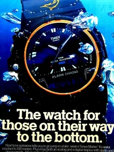 1989 Timex For Those On Way To The Bottom Original Print Ad - 8,5 x 11" - Bild 1 von 7