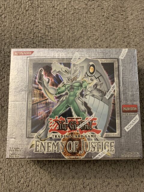 Yu-Gi-Oh! TCG Enemy of Justice Sealed Collectible Card Game Boxes