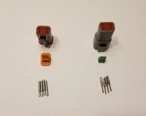 Deutsch DT 4 pin connector kit 14-16 AWG Solid Contacts USA - Imagen 1 de 5