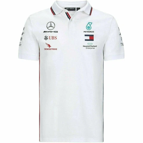 Mercedes Benz AMG Petronas F1 2020 Men's Team Polo Black/White Cover