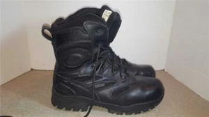 Men's THOROGOOD 8 in. Waterproof Side Zip Boots BLACK 10 M  EUC Slip Resistant - Picture 1 of 1