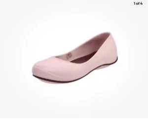 CROCS TONE JULIA FLAT MARY JANE ALICE SLIP ON pink and plum Women Sz 7 - Picture 1 of 4