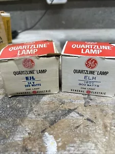 EJL 200W 24V & ELH 300W 120V Quartzline Lamp Projector Bulb Combo Pack - Picture 1 of 2