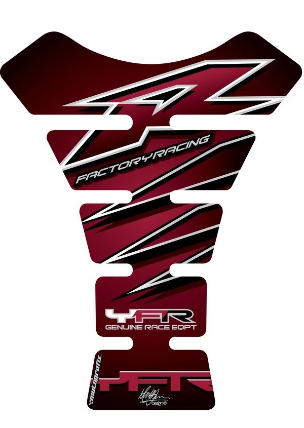 Yamaha YZF R1/R6 Claret Spine Style Tankpad MOTOGRAFIX Part:TY006C Foto 1 de 1