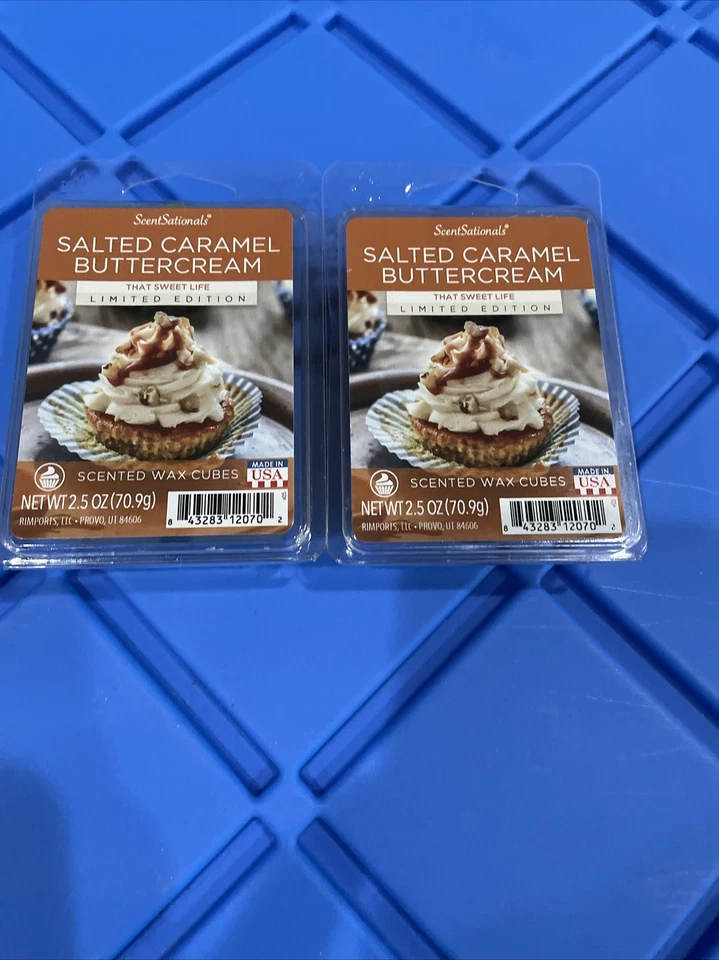 ScentSationals Salted Caramel Buttercream Fragranced Wax Cubes 2.5 Oz