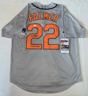 Jim Palmer signed Baltimore Orioles jersey W/ HOF Inscription autographed 2 JSA - Image 1 of 4