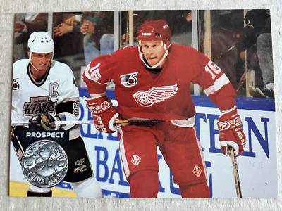 1991-92 Pro Set Platinum #254 Vladimir Konstantinov Detroit Red Wings NHL Rookie - Image 1 of 2