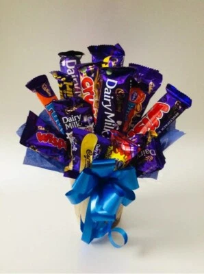 Cadbury Dairy Milk Chocolate Bouquet Gift Hamper Any Occasions Birthday Gift Tag