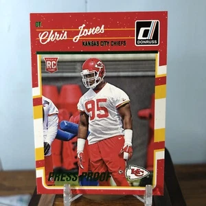 Chris Jones 2016 Donruss ROOKIE Green Press Proof #309 - Kansas City Chiefs - Picture 1 of 2