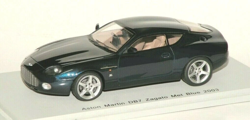 1/43 SPARK 2003 ASTON MARTIN DB7 ZAGATO BLUE MET N/TECNOMODEL N/MAKE UP /PIRANHA - Image 1 of 1