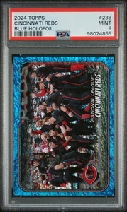 2024 Topps Series 1 Cincinnati Reds #238 Blue HoloFoil Parallel /999 PSA 9 MINT - Picture 1 of 2