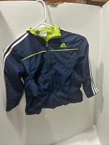 Adidas Boy's Navy Blue Windbreaker Light Jacket Sz 4T - Picture 1 of 5