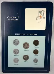 Coin Sets of All Nations - Polish Poland 10 Groszy to 20 Zlotych 1978-1985 - Picture 1 of 5