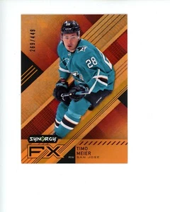 2021-22 Upper Deck Synergy FX Orange Timo Meier #d 269/449 - Picture 1 of 1
