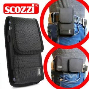 SCOZZI® Handy Gürteltasche Nylon Universal Gürtel Tasche Quer Smartphone Etui - Bild 1 von 8