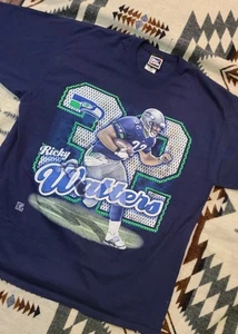 Seattle Seahawks NFL Ricky Watters pro player RARE VTG  tee shirt huskies Sonics - Picture 1 of 9