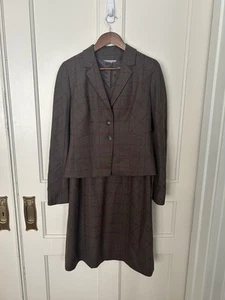 Classiques Entier Alpaca Wool Blend Dress Suit Womens Size 12 Dress 8 Blazer - Picture 1 of 15