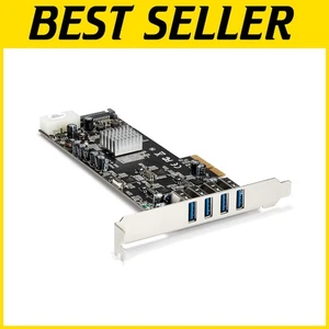 High-Performance USB 3.0 PCIe Adapter with Power Connector for Enhanced Devices - Afbeelding 1 van 9