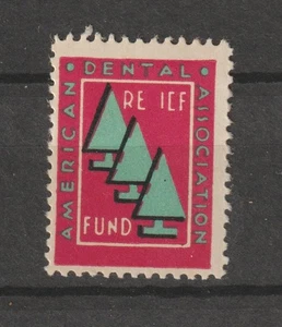 Worldwide Cinderellas Poster Stamp Seal Vignet American Dental Association Funda - Picture 1 of 1