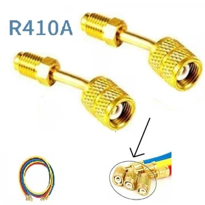 Ductless Split HVAC Adapter 5/16 Female Quick Couplers to 1/4 Male Flare - Picture 1 of 10