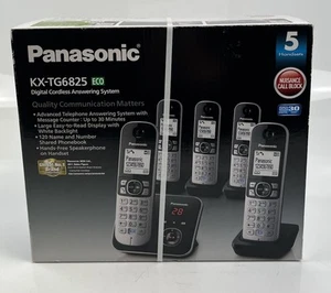 Panasonic KX-TG 6825 Quint 5 Handsets Answering Machine - Zdjęcie 1 z 7