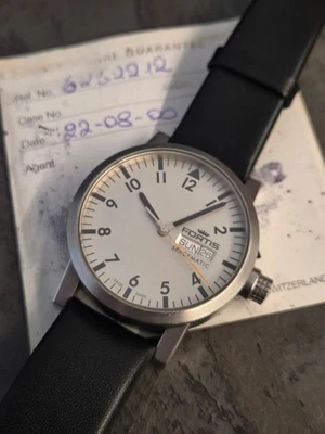 FORTIS SPACEMATIC SWISS ETA AUTOMATIC  DAYDATE 623.22.158 WITH PAPER NO 7750 - Imagen 1 de 4