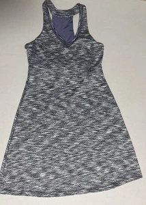 MPG Womens Size M Travel Dress With Built In Bra Grape Gray Black Athletic Dress - Picture 1 of 3
