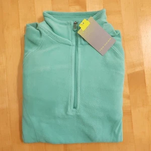 Tek Gear Womens XS Activewear 1/4 Zip Fleece Pullover Aqua Jade NWT - Picture 1 of 13