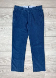 Polo Ralph Lauren Fine European Tailoring Blue Corduroy Pants Size 46 Mens - Picture 1 of 14