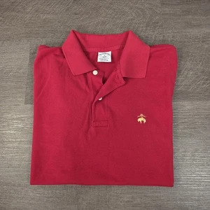 Brooks Brothers Mens Performance Polo Medium Red Shirt Cotton Short Sleeve 1818 - Picture 1 of 5