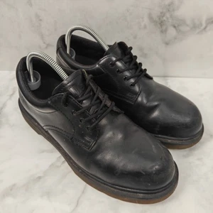 Zapatos Dr Martens UK 8 Cuero Negro Acero Puntera de Seguridad Industrial Trabajo Informal SDM - Imagen 1 de 13