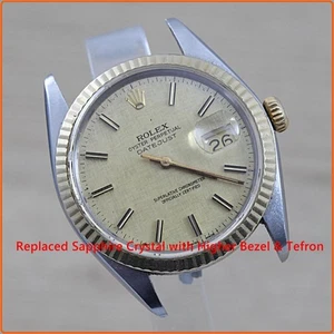 Ersetzt Saphirglas Rolex Ref 16014 Datejust Quick Set Automatik Cal 3035 - Bild 1 von 10