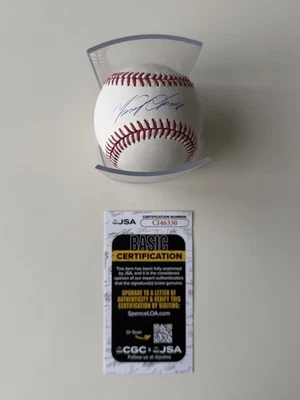 Miguel Cabrera Detroit Tigers Autographed Baseball Star JSA COA  - Image 1 of 2