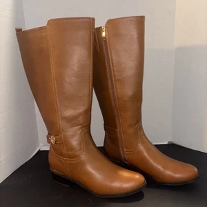 Liz Claiborne Wide Calf Brown Knee High Boots size 11W - Picture 1 of 8