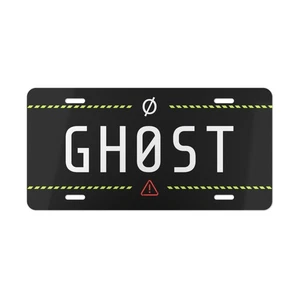 Custom Ghost Plate Racing Vanity Plate for Cars, Unique Racing Stripes Car Tag - Picture 1 of 5