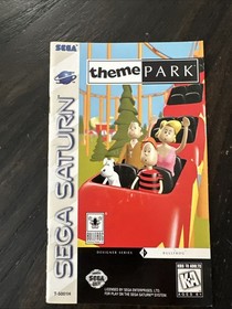 Sega Saturn Manual Only Theme Park 