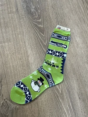 Calcetines con motivo navideño Seattle Seahawks con licencia FBF NFL - grandes Foto 1 de 4