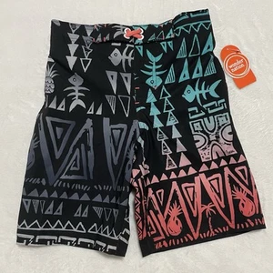 Wonder Nation Shorts Swim Trunks Youth Boys Medium 8, Pineapples Fish Bone - Picture 1 of 9