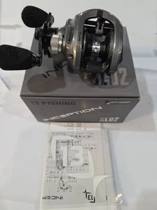 13 FISHING INCEPTION SLD2 LH 8.1:1 LEFT HAND LOW PROFILE BAITCASTER REEL  - Picture 1 of 12