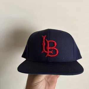 Solid Black Cal State Long Beach 49ers University NCAA Baseball Cap Hat SnapBack - Picture 1 of 8