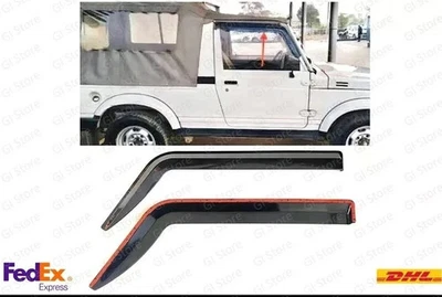 Visera de puerta Suzuki Samurai protector contra el clima deflector de viento irrompible (juego de 2) Foto 1 de 4