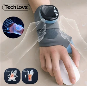 TENS Hand Splint Carpal Tunnel Hot Compress Electric Massage Fitness Wrist Brace - Picture 1 of 4