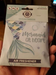 NEW Fresh Scents Mermaid at Heart Ocean Breeze Sachets Air Freshener 2 Pack - Picture 1 of 1