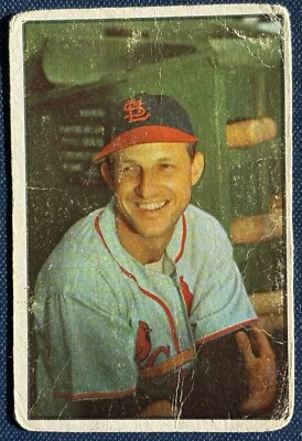 1953 Bowman Color No32 Stan Musial HOF Cardinals HOF «STAN THE MAN» - Изображение 1 из 2