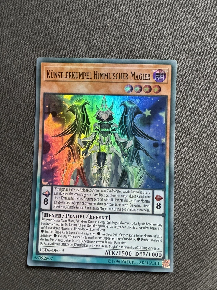 Yu-Gi-Oh! - Künstlerkumpel Himmlischer Magier - Super Rare - LED6-DE045 - A1 - Bild 1 von 1